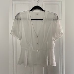 Aritzia Wilfrid Button-Front Blouse (71152)